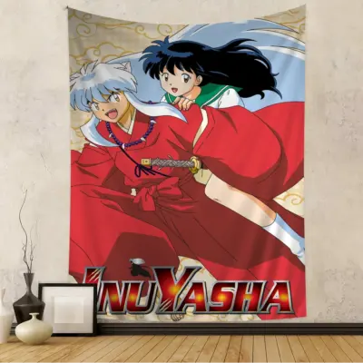 Anime Inuyasha Love Scene Tapestry