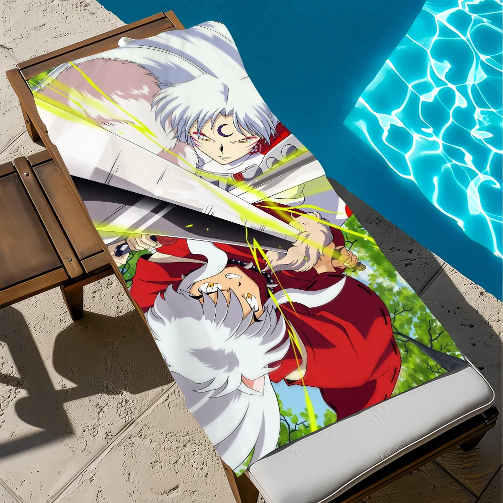 Hot I-Inuyasha Anime Towel Pool Beach Towel