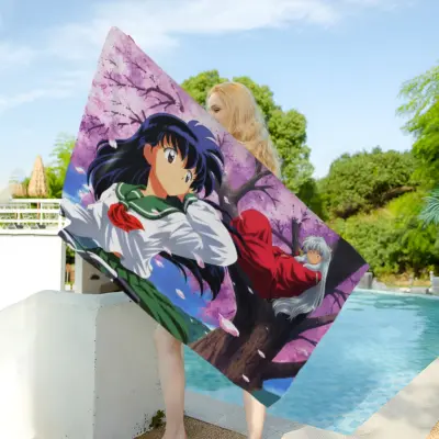 New Design Anime Inuyasha Beach Towel