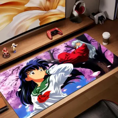 Kagome & Inuyasha Cherry Blossom  Mousepad