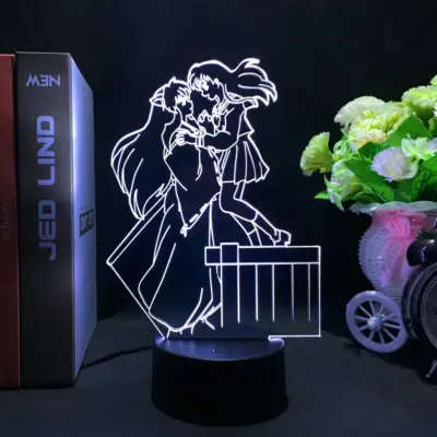 Inuyasha Love Scene Led Lamp