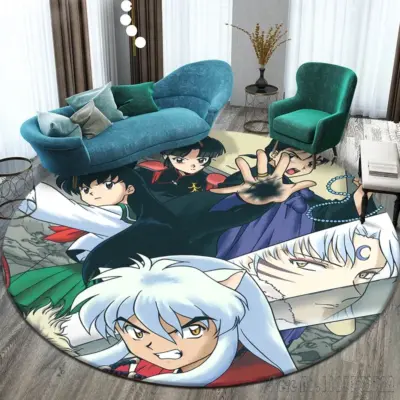 Inuyasha Team Battle Round Rug