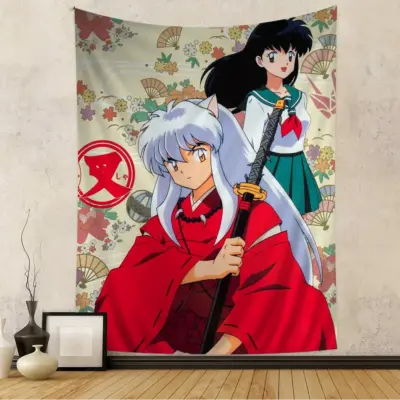 Anime Couple Inuyasha Tapestry
