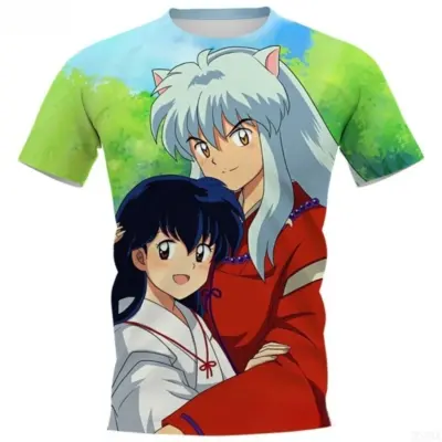 Inuyasha Couple Inuyasha x Kagome 3D T-shirt