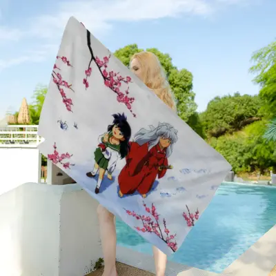 Hot Anime Inuyasha Beach Towel