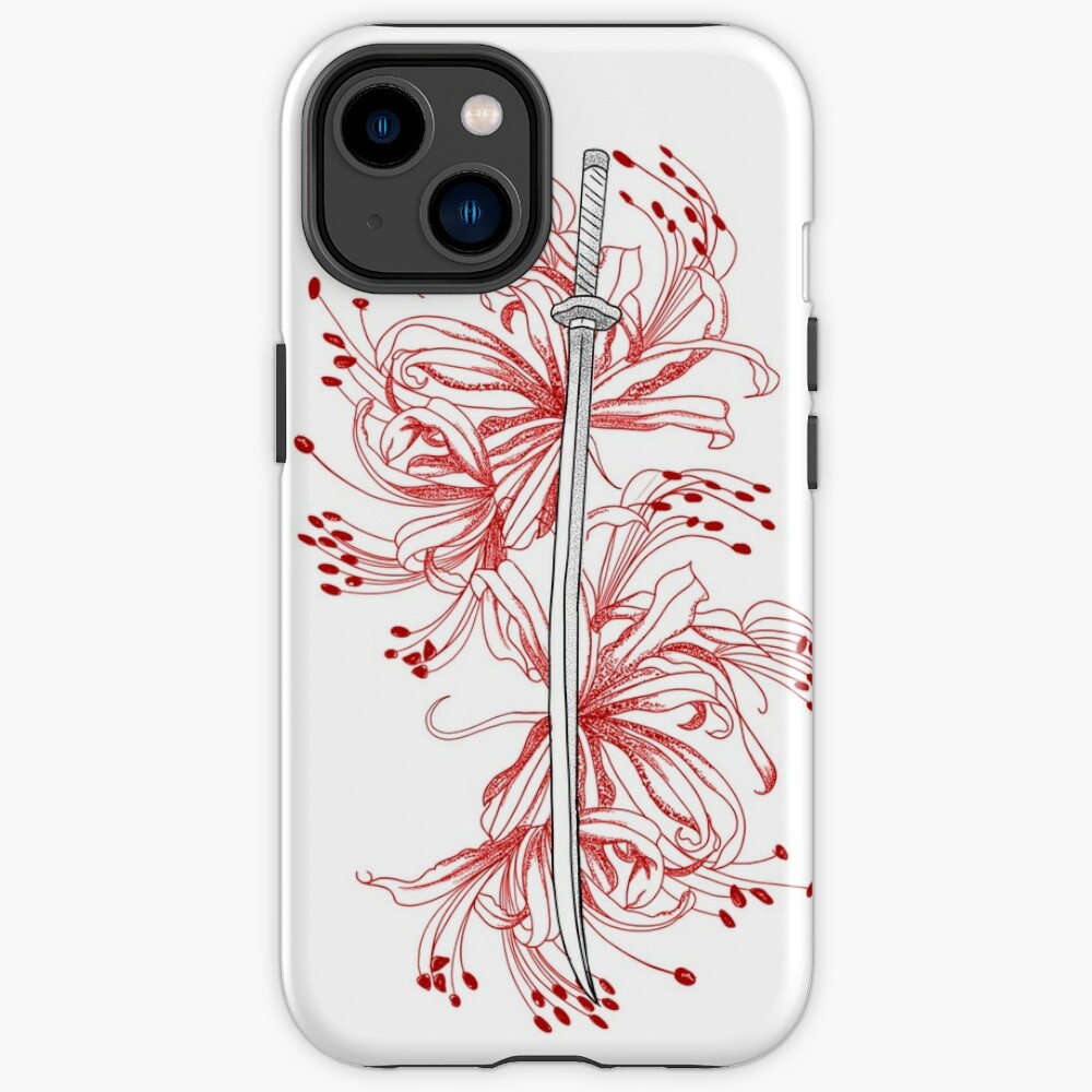 Tessaiga On Spider Lilies Iphone Case