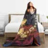 kf S60dfd6d0263548d6a40f7f38401d75143 Inuyasha Cartoon Blanket Sofa Cover Coral Fleece Plush Print Japanese Anime Super Soft Throw Blankets for - Inuyasha Shop