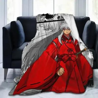 Vintage Classic Inuyasha Anime Blanket