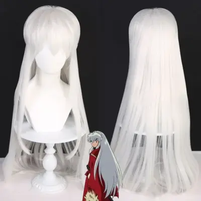 Inuyasha Sesshoumaru Wig – Long White Heat-Resistant Synthetic