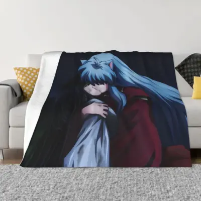 Classical Inuyasha Cartoon Sofa Blanket