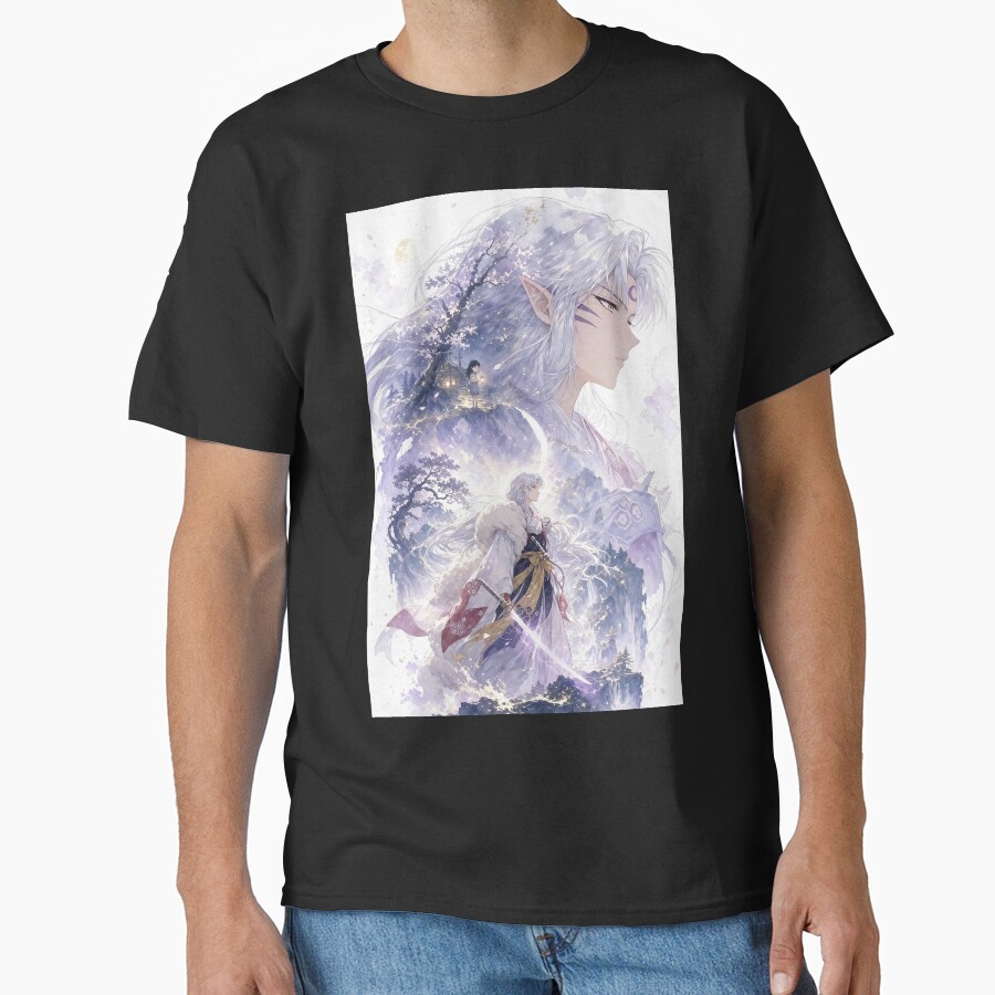 Sesshomaru Moonlit Spirit Guardian T-shirt - Image 3