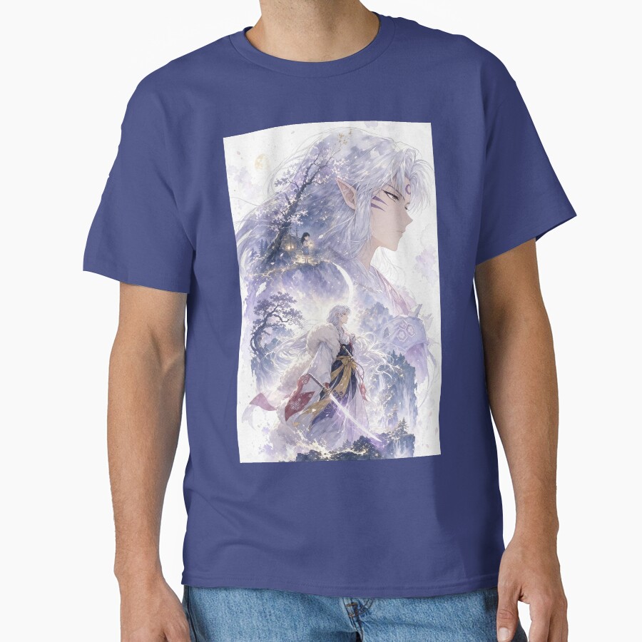Sesshomaru Moonlit Spirit Guardian T-shirt - Image 4