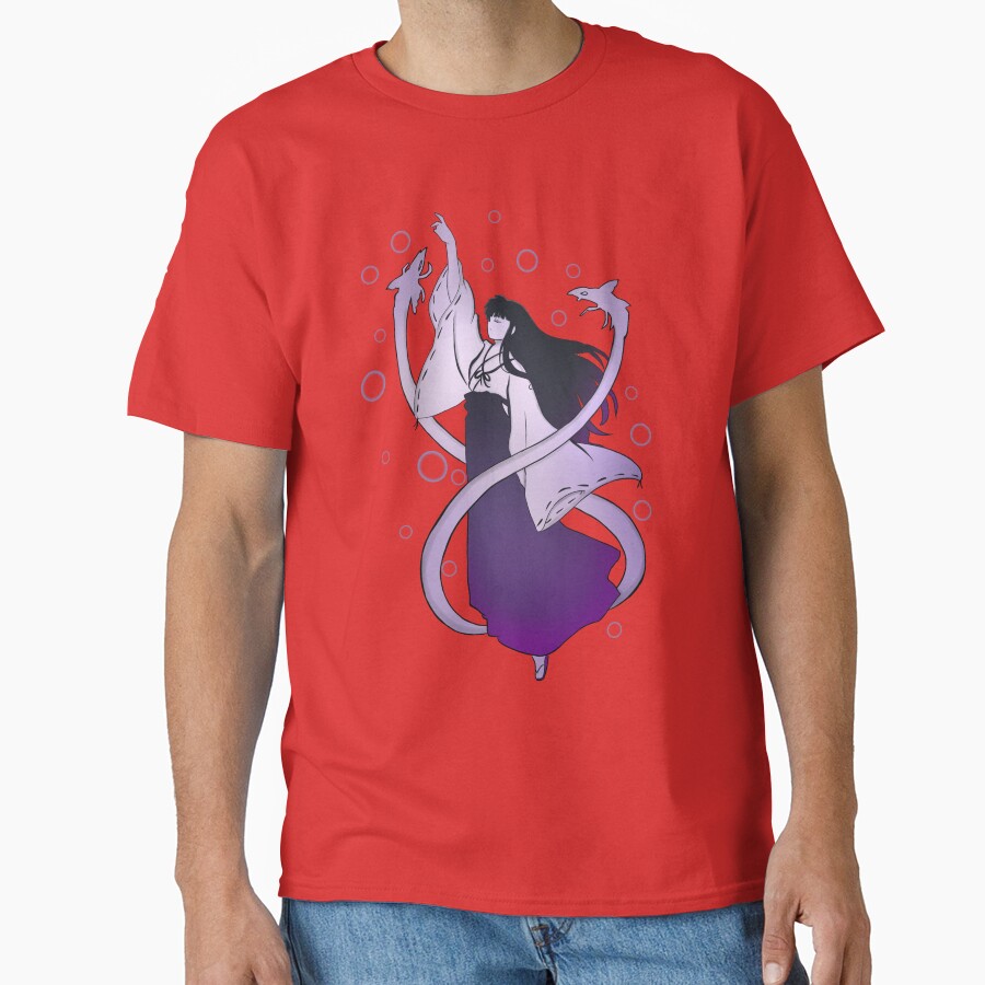 Doodle Miko Kagome T-shirt - Image 6