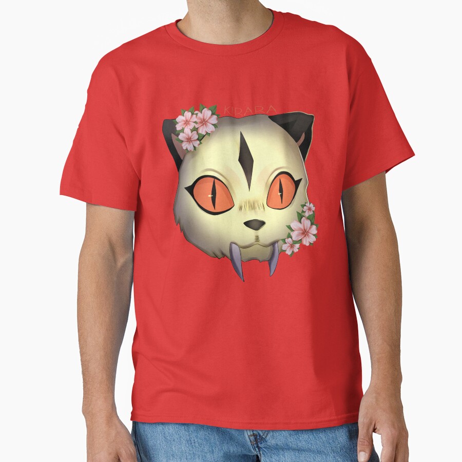 Scribble Kirara Cute Cat With Flowers T-shirt - Image 5