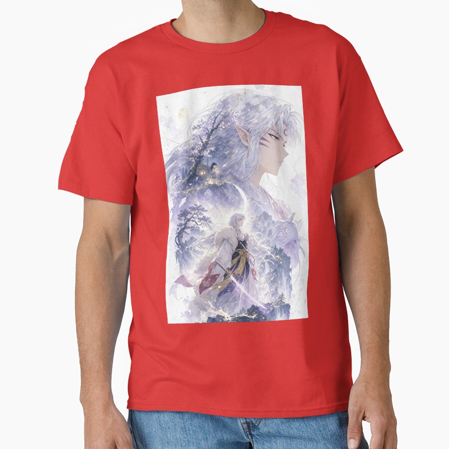 Sesshomaru Moonlit Spirit Guardian T-shirt - Image 5