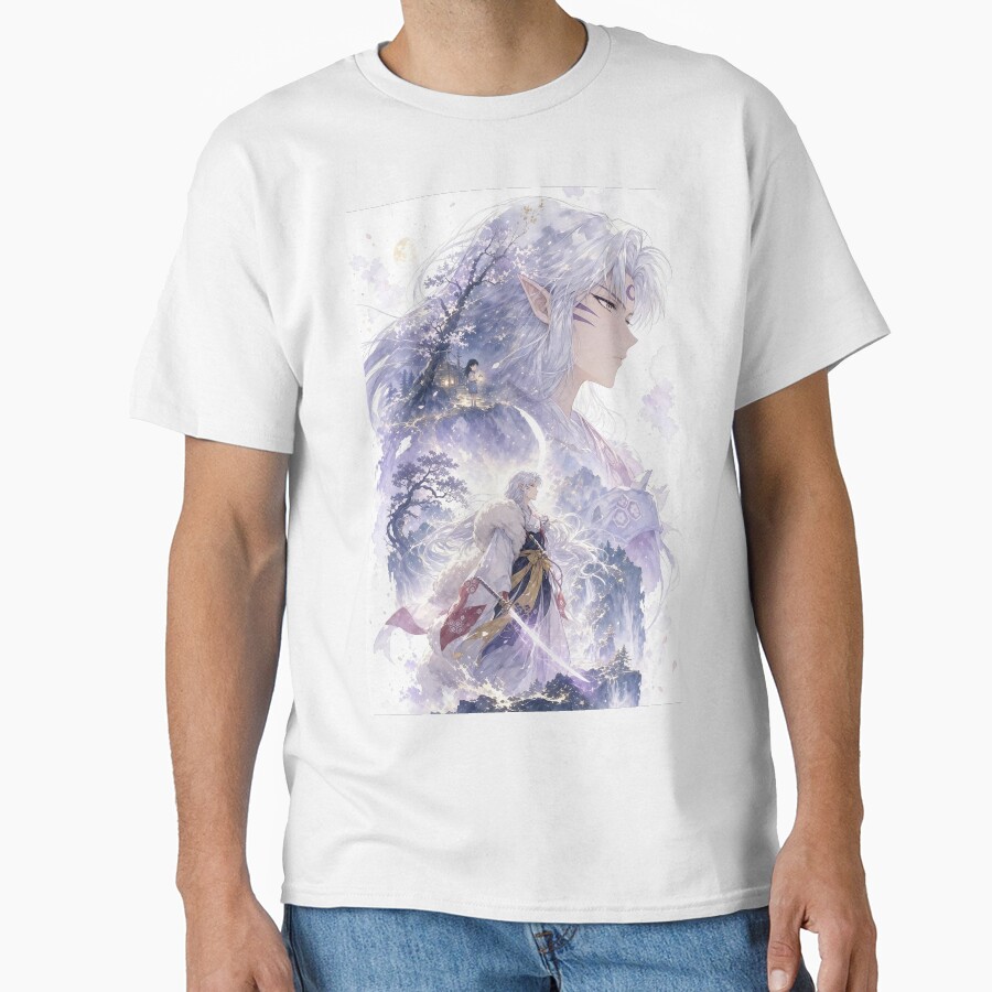 Sesshomaru Moonlit Spirit Guardian T-shirt - Image 2