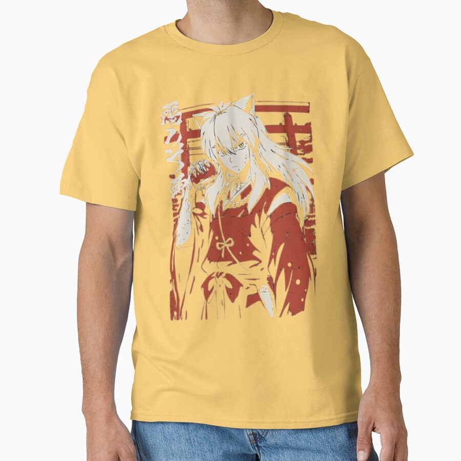Inuyasha Half Demon Warrior Retro T-shirt - Image 6
