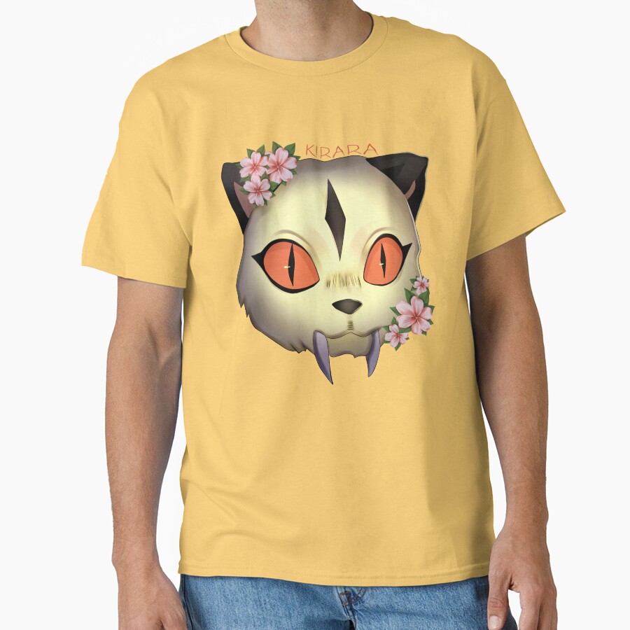 Scribble Kirara Cute Cat With Flowers T-shirt - Image 6