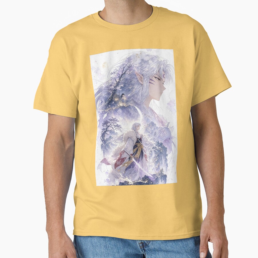 Sesshomaru Moonlit Spirit Guardian T-shirt - Image 6