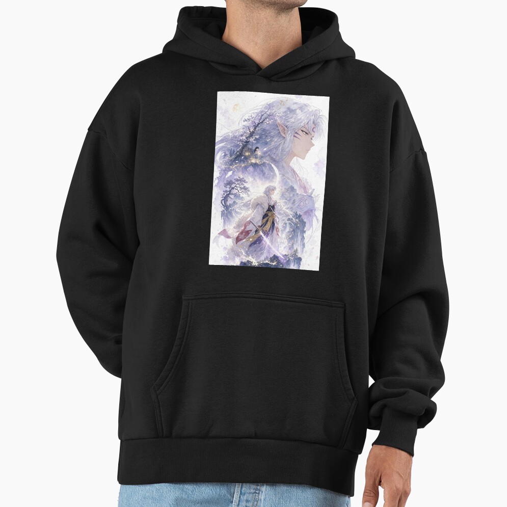 Sesshomaru Moonlit Spirit Guardian Hoodie - Image 3