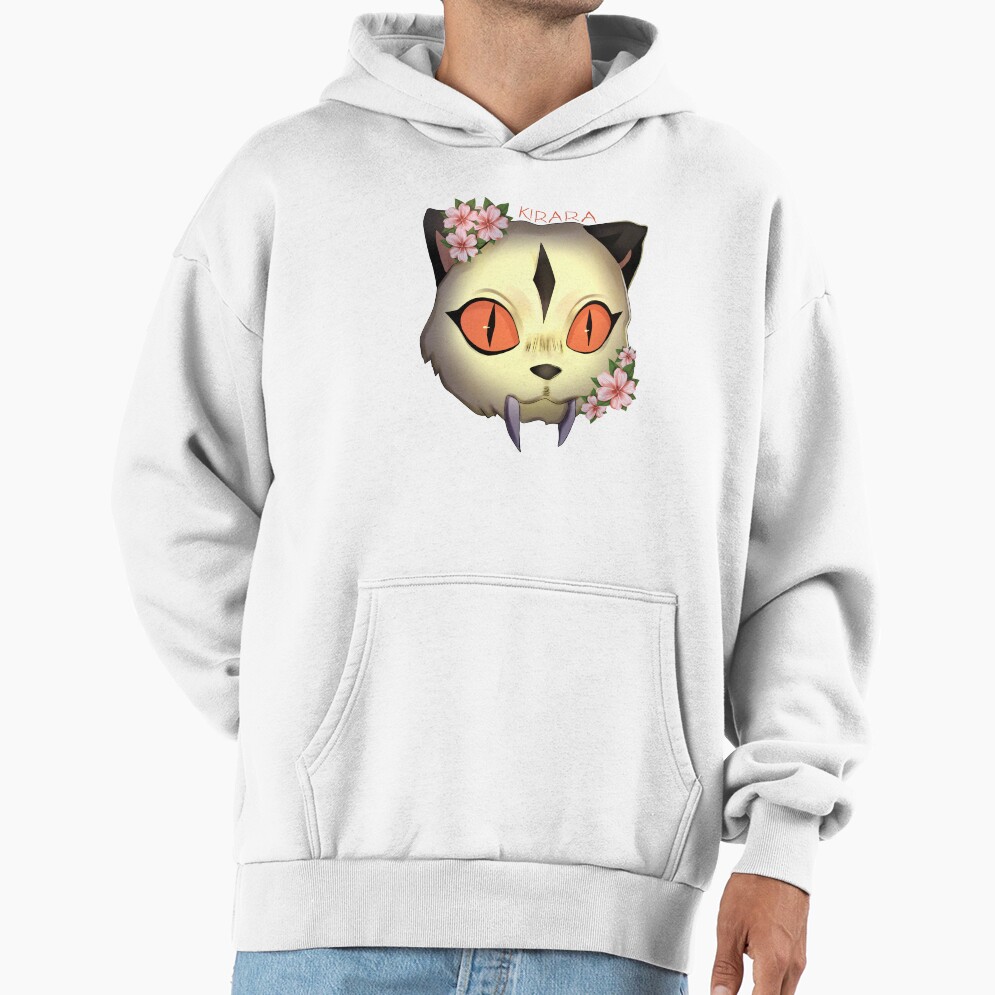 Scribble Kirara Cute Cat With Flowers Hoodie