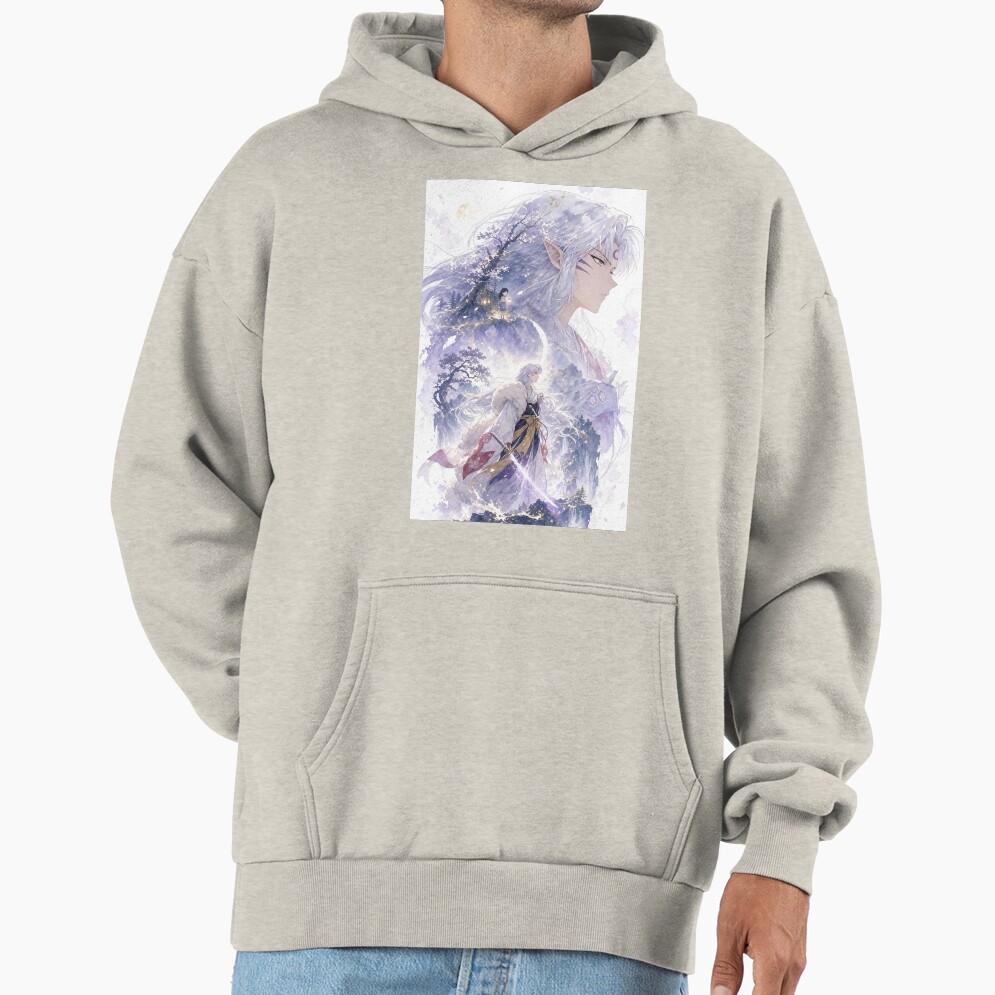 Sesshomaru Moonlit Spirit Guardian Hoodie - Image 4