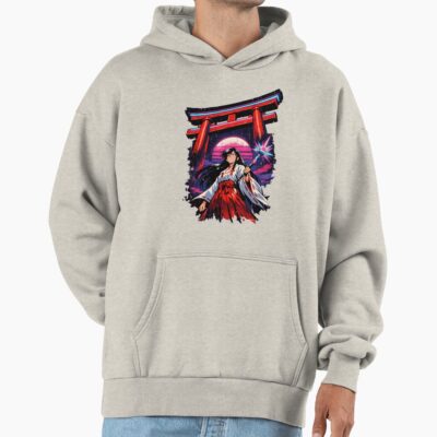 Retro Kagome Shrine Maiden Hoodie