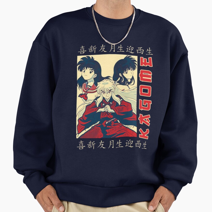Sesshomaru Silver Hair Demon Sweatshirt - Image 5