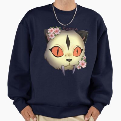 Scribble Kirara Cute Cat With Flowers Sweatshirt