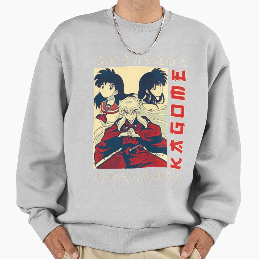 Sesshomaru Silver Hair Demon Sweatshirt - Image 4