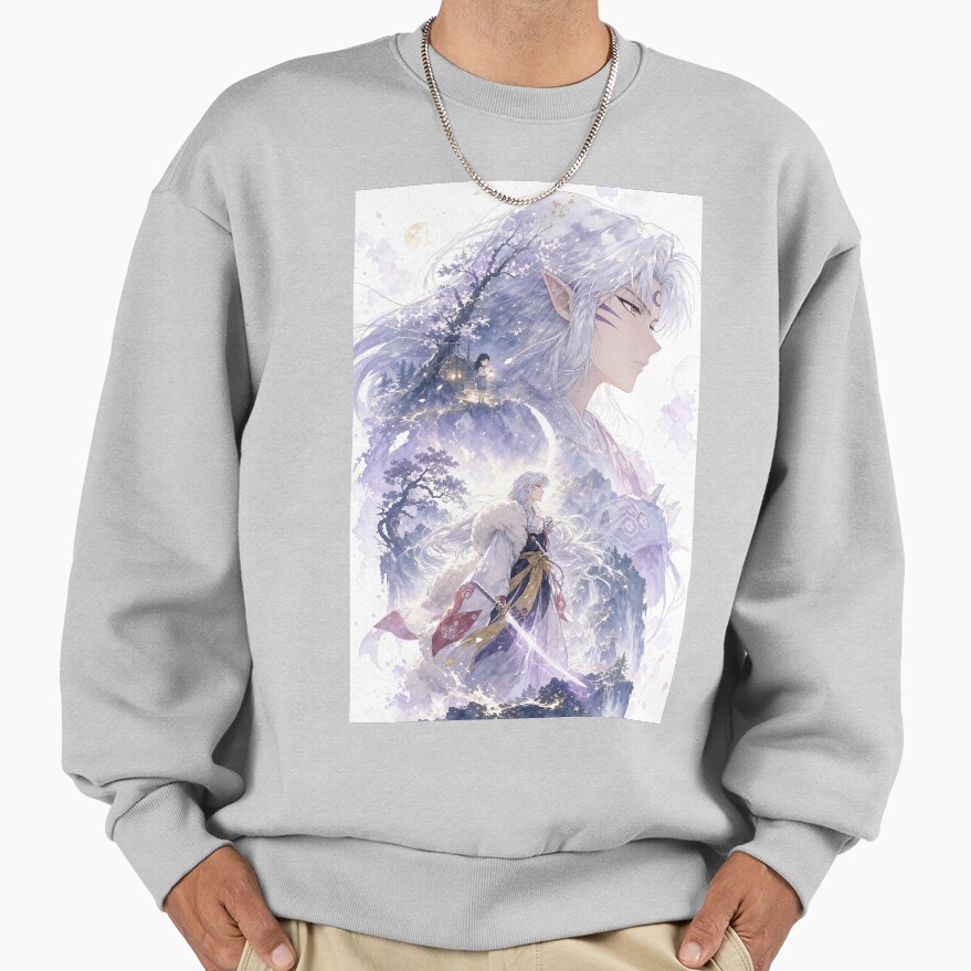Sesshomaru Moonlit Spirit Guardian Sweatshirt - Image 5