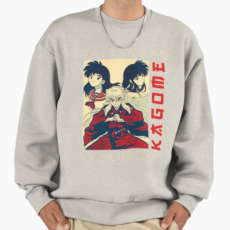 Sesshomaru Silver Hair Demon Sweatshirt - Image 3