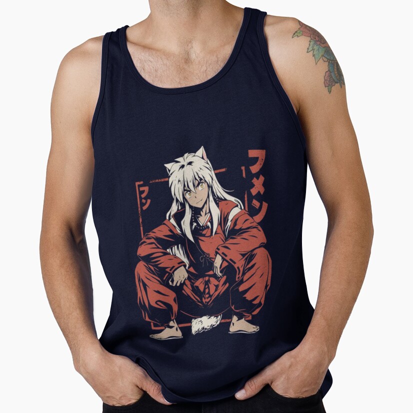 Dog Ear Inuyasha Fighter Tank Top - Image 2