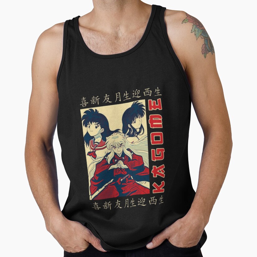 Sesshomaru Silver Hair Demon Tank Top - Image 3