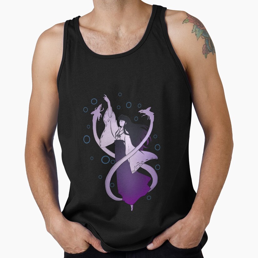Doodle Miko Kagome Tank Top - Image 3