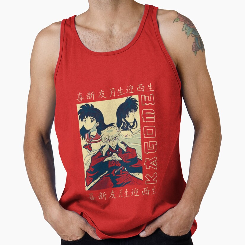 Sesshomaru Silver Hair Demon Tank Top - Image 5