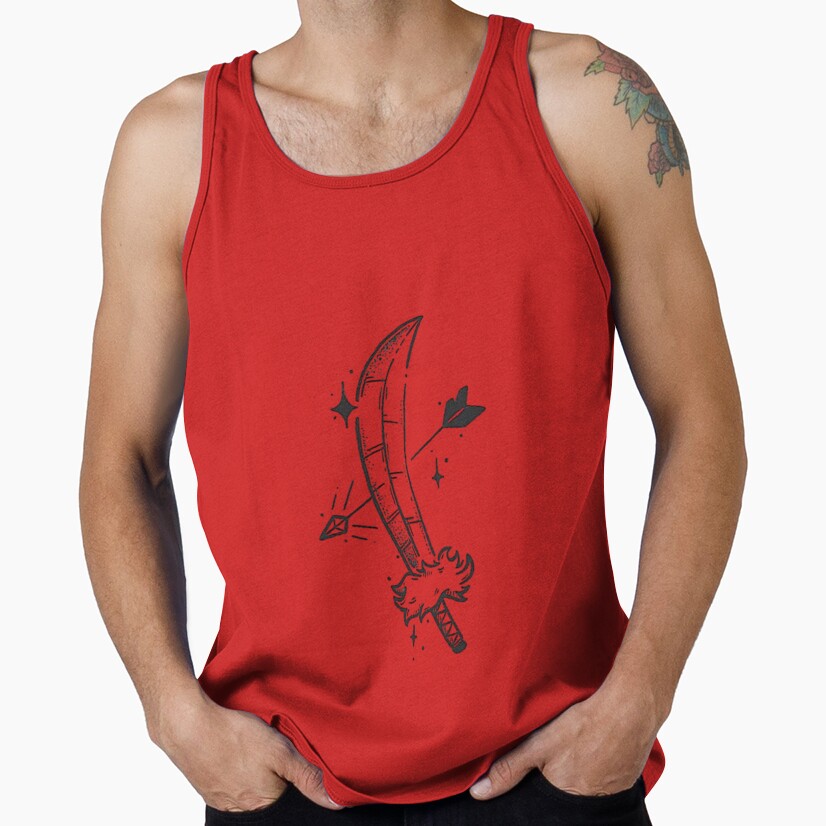 Inuyasha Cursed Sword Tank Top - Image 3