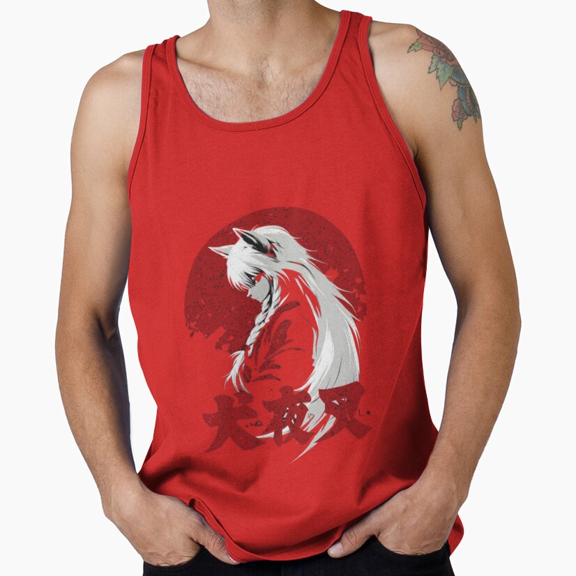 Inuyasha Feudal Era Swordsman Tank Top - Image 4