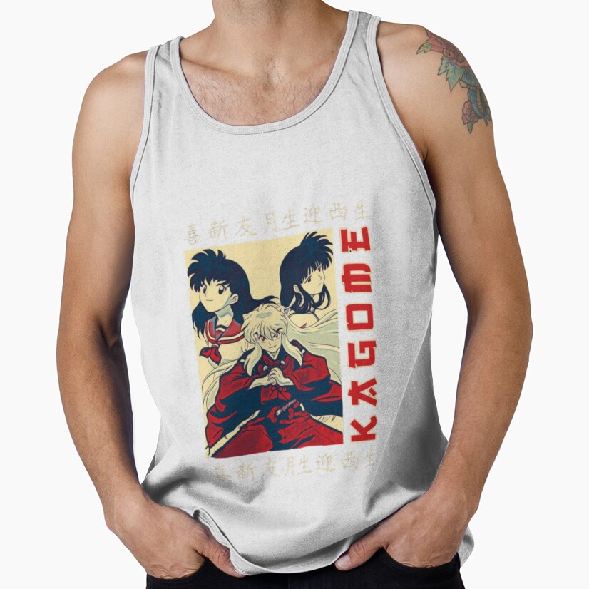Sesshomaru Silver Hair Demon Tank Top - Image 2