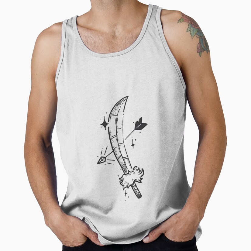 Inuyasha Cursed Sword Tank Top - Image 2
