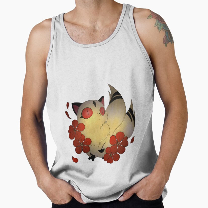 Scribble Kirara Cute Cat Tank Top