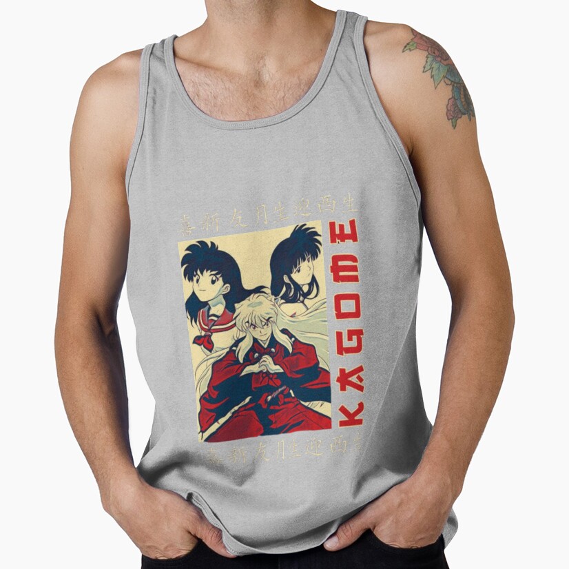 Sesshomaru Silver Hair Demon Tank Top - Image 4