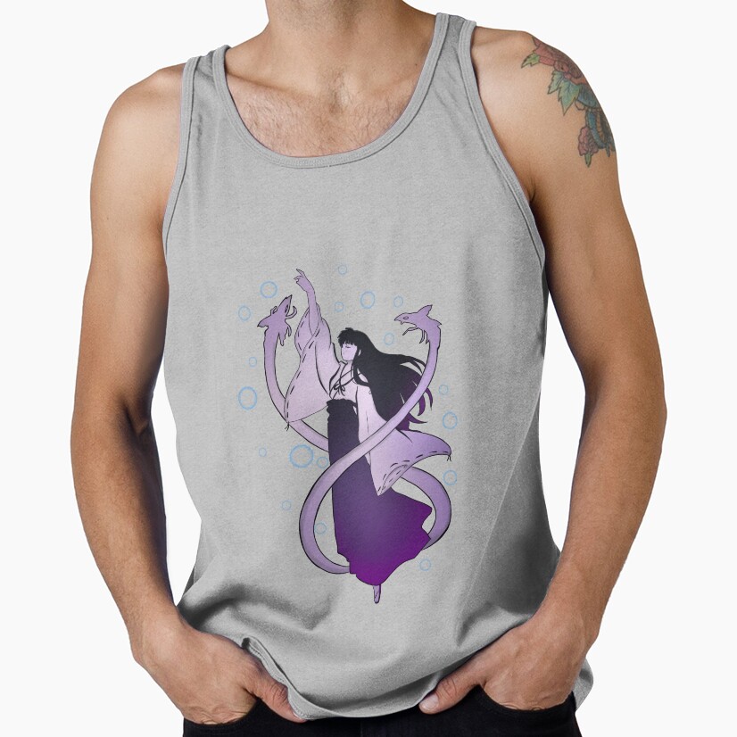 Doodle Miko Kagome Tank Top - Image 4
