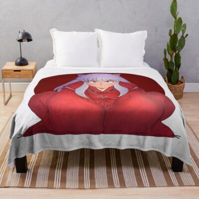 Doodle Hanyou Inuyasha Sketch Throw Blanket