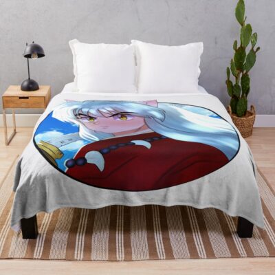 Scribble Inuyasha Daylight Scene Throw Blanket