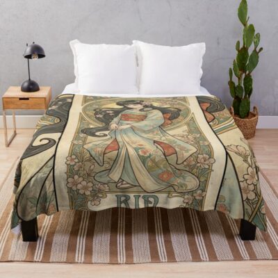 Rin Inuyasha Young Character Throw Blanket