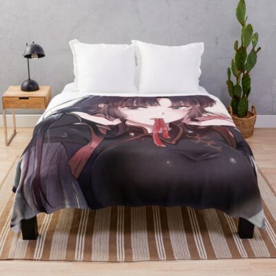 Waifu Sango Demon Slayer Throw Blanket