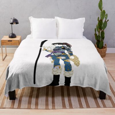 Origami Setsuna Half Demon Throw Blanket