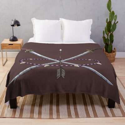 Inuyasha Family Crest Design Throw Blanket