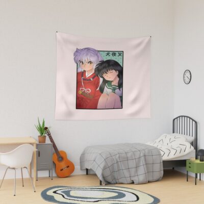 Doodle Inukag Eternal Lovers Tapestry